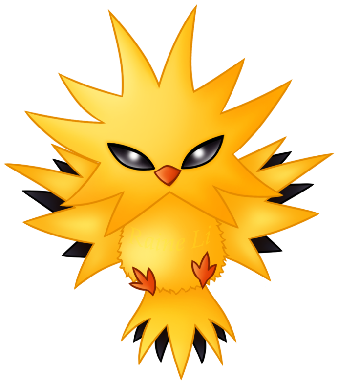 Zapdos By Raineli - Chibi Zapdos (825x825)