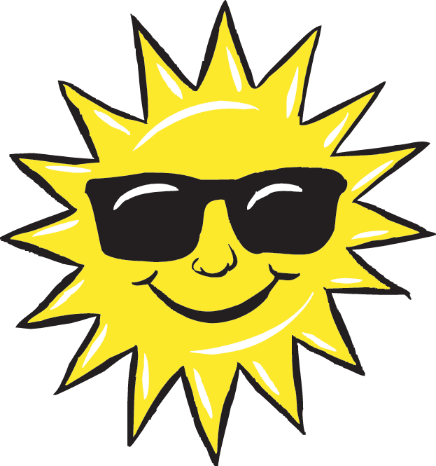 An Arthur Adventure - Sun With Sunglasses (623x665)