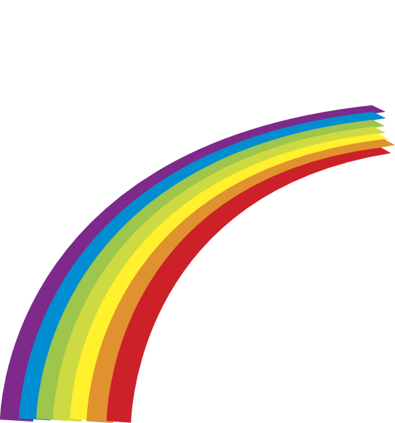 Rainbow Clip Art - Rainbow Transparent Background (558x598)