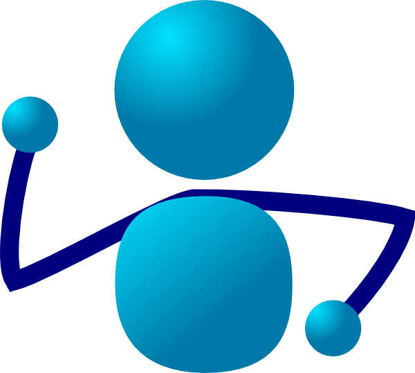 Half Man Clip Art - Stick People Clip Art (600x539)