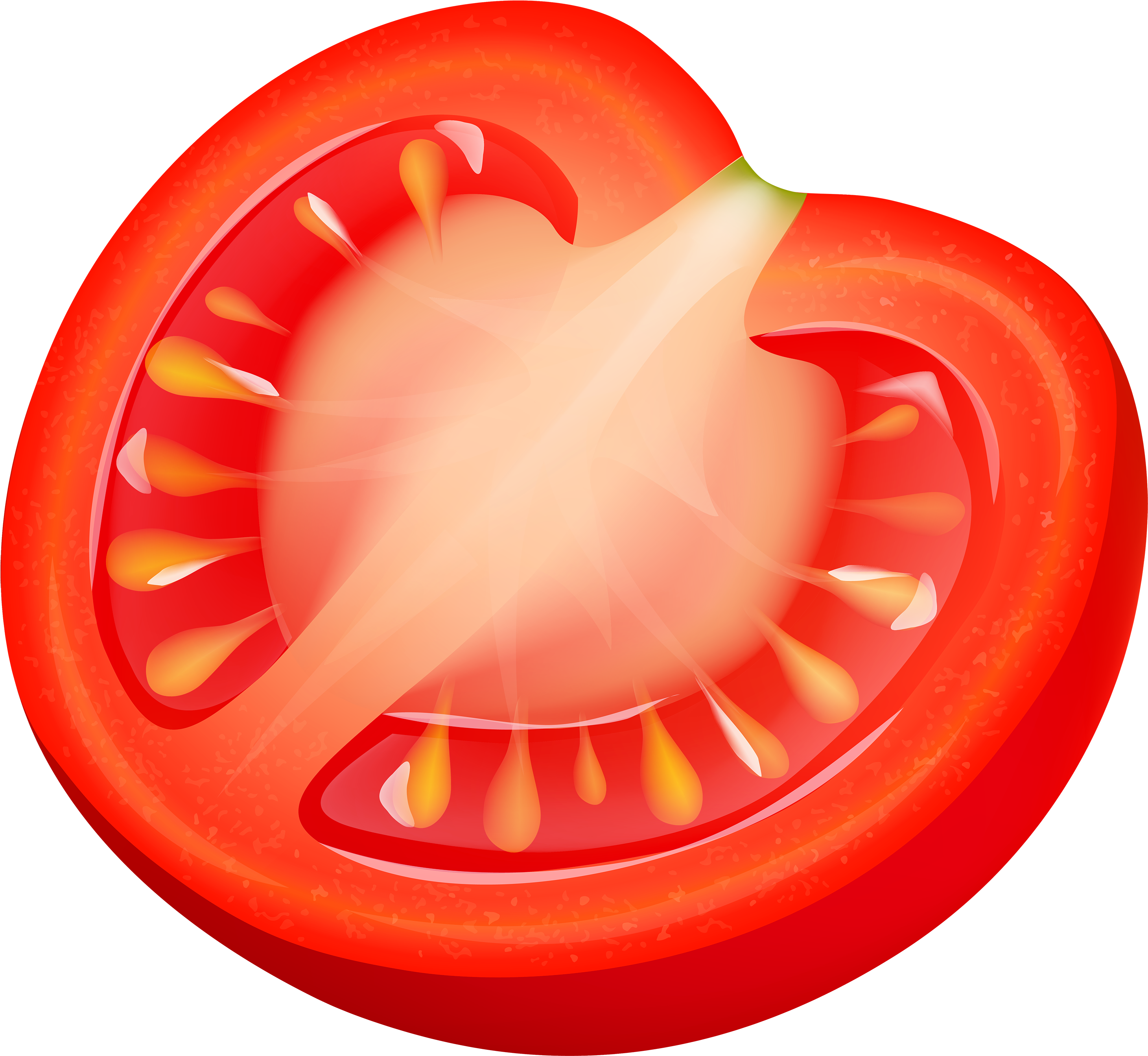 Half Tomatto Png Clipart In Category Vegetables Png - Half Clipart Png (3000x2759)