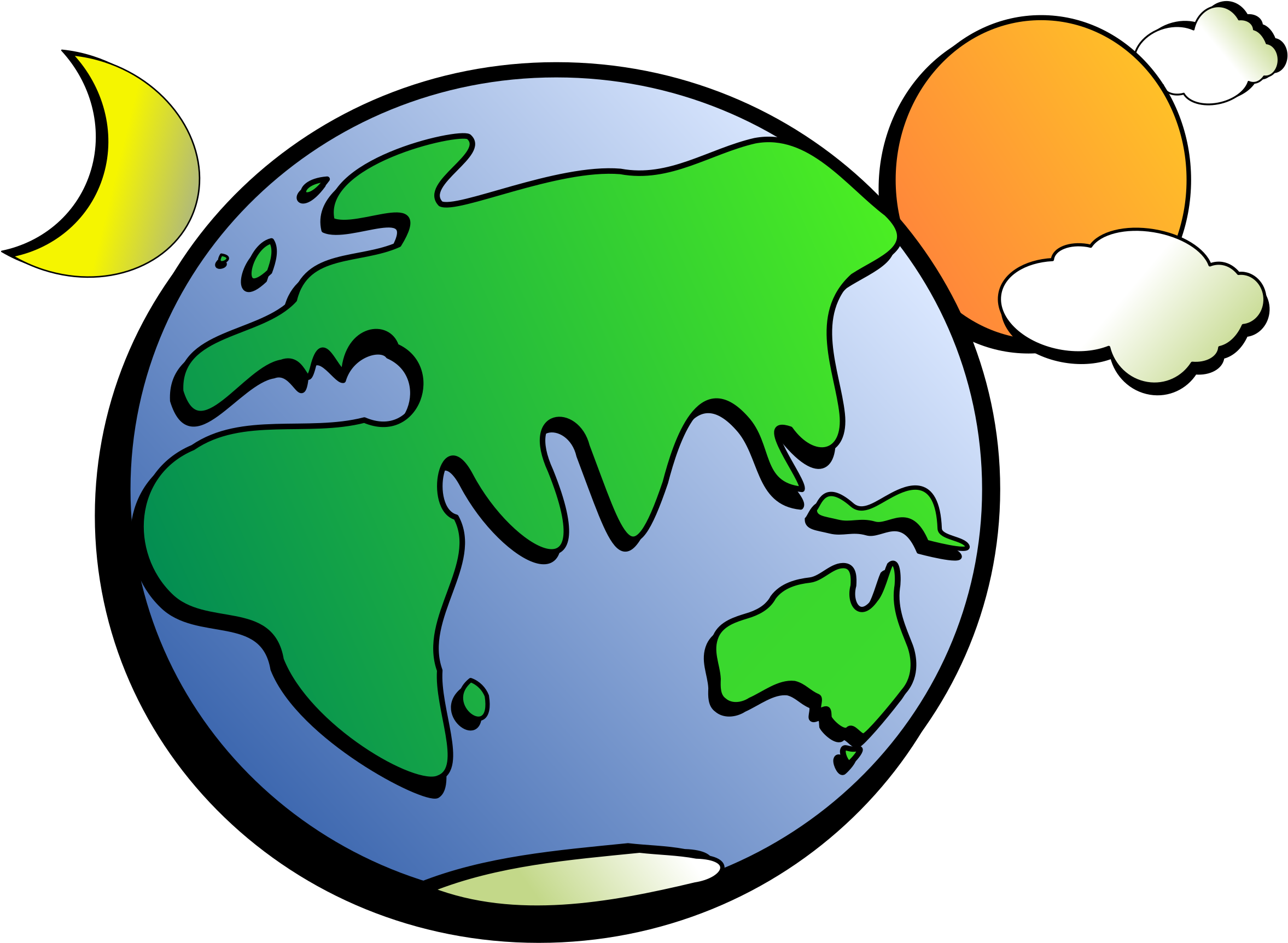 Big Image - Earth Clip Art (2400x1772)
