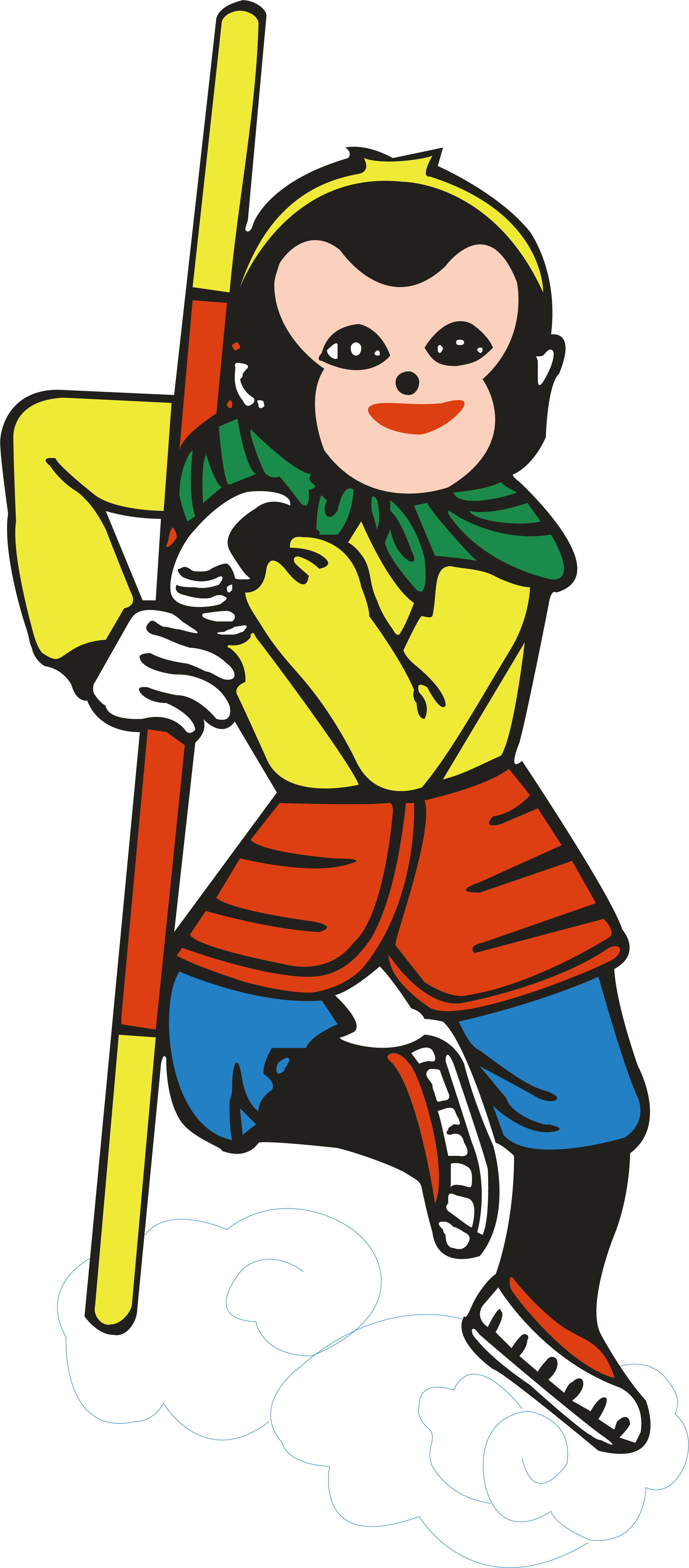 Sun Wukong Journey To The West Goku Cartoon - Sun Wukong Journey To The West Goku Cartoon (2267x5159)