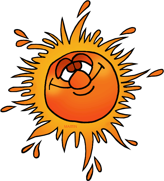 Sun - Phillip Martin Clip Art (582x648)