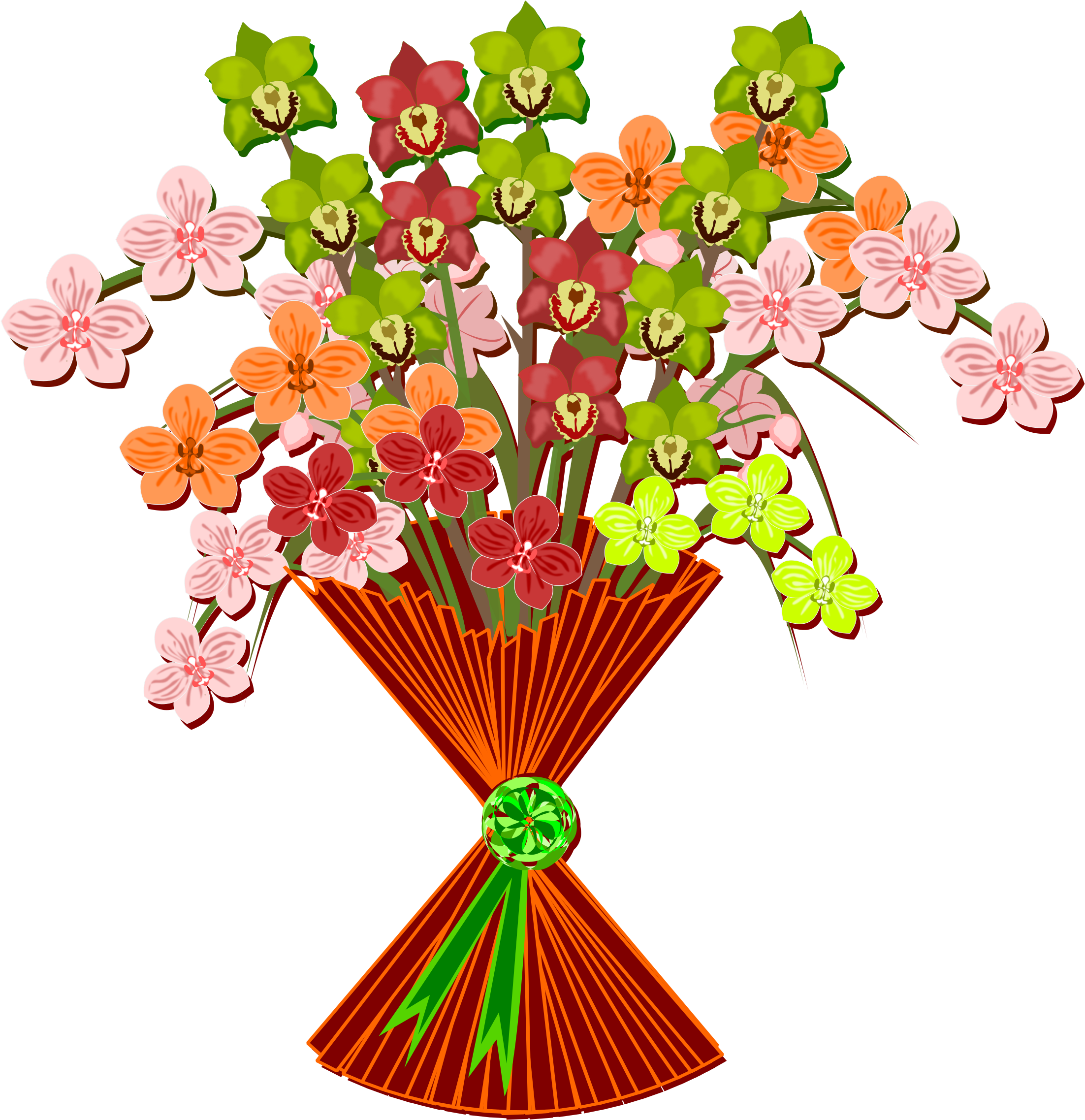 Mother's Day Clipart Bouquet - Clip Art Free Mother's Day Bouquet (2400x2400)