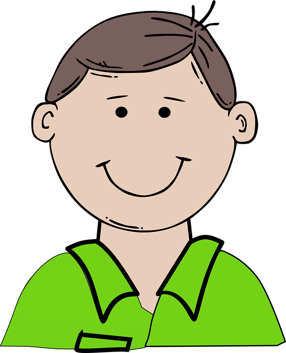 Smile Clipart Happy Child - Father Clipart (585x720)