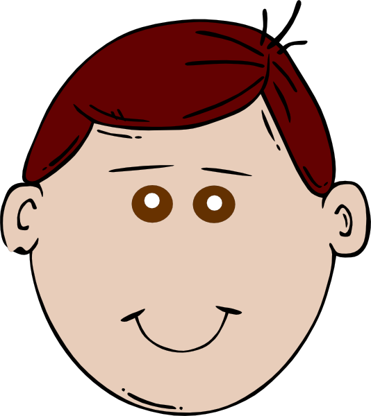 Boy Brown Eyes Clip Art At Vector Clip Art Online - Brown Hair Brown Eyes Cartoon (534x600)