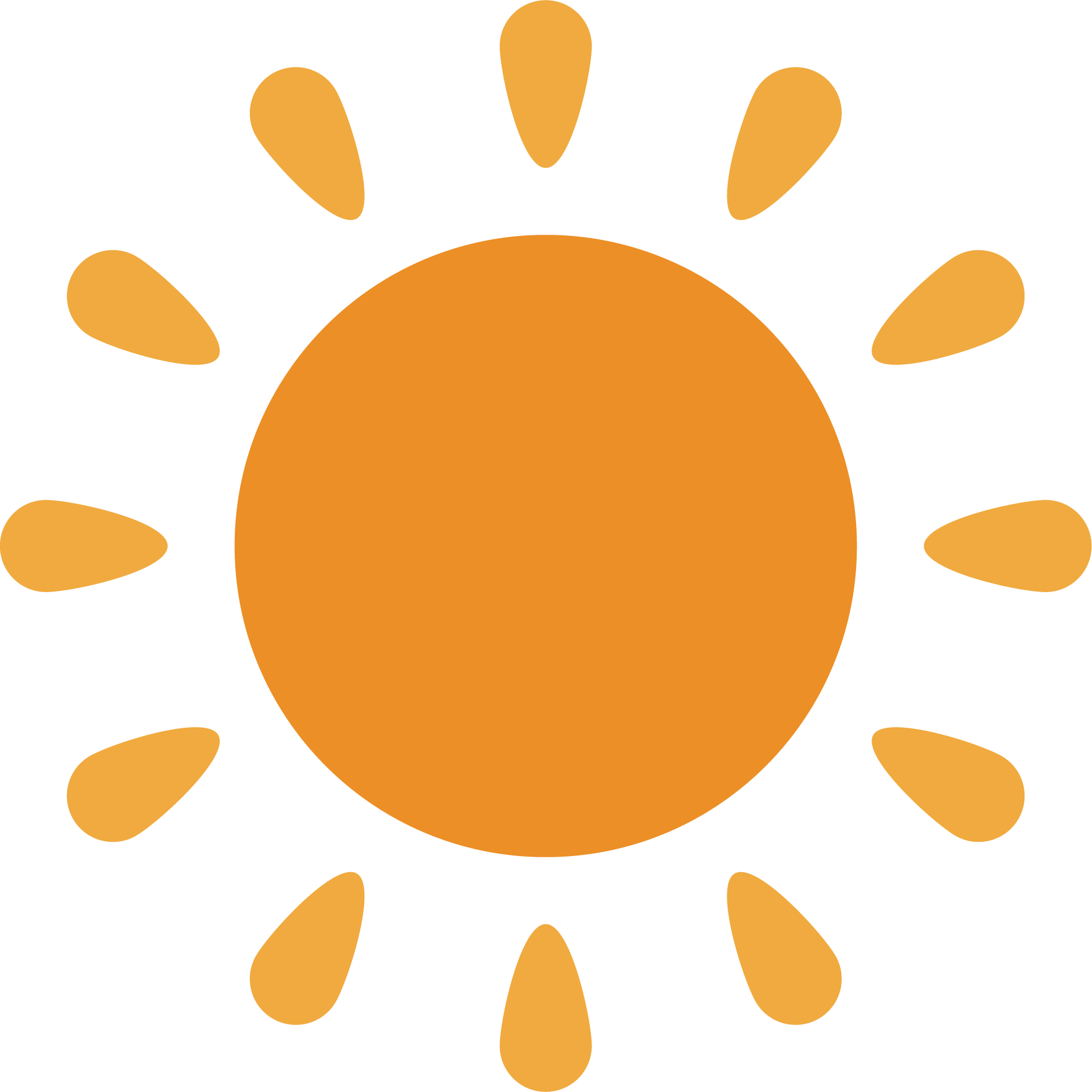 Idea Icon - Cartoon Sun - Things That Are Green (1907x1907)