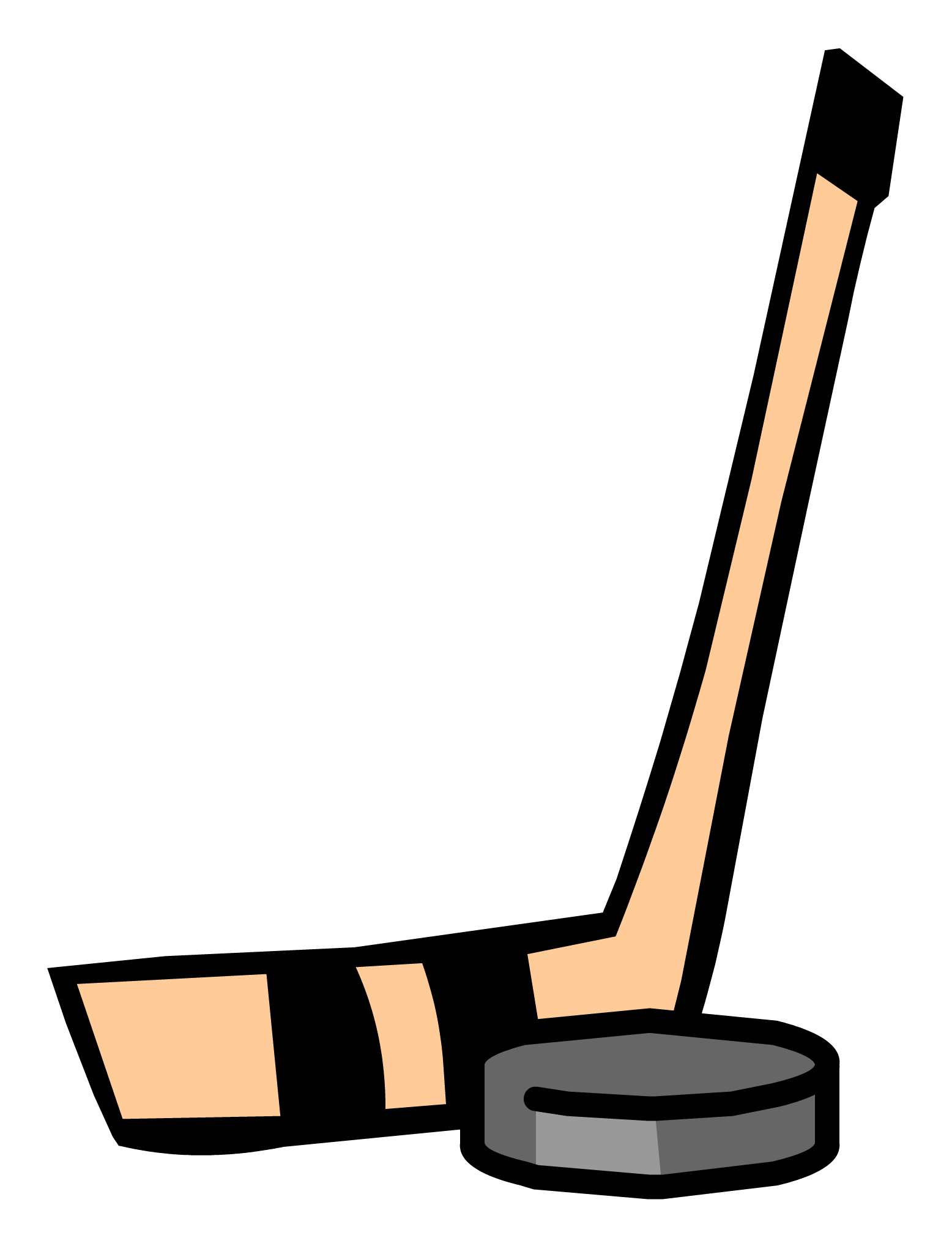 3, Hockey Stick - Hockey Stick And Puck Png (1556x2036)