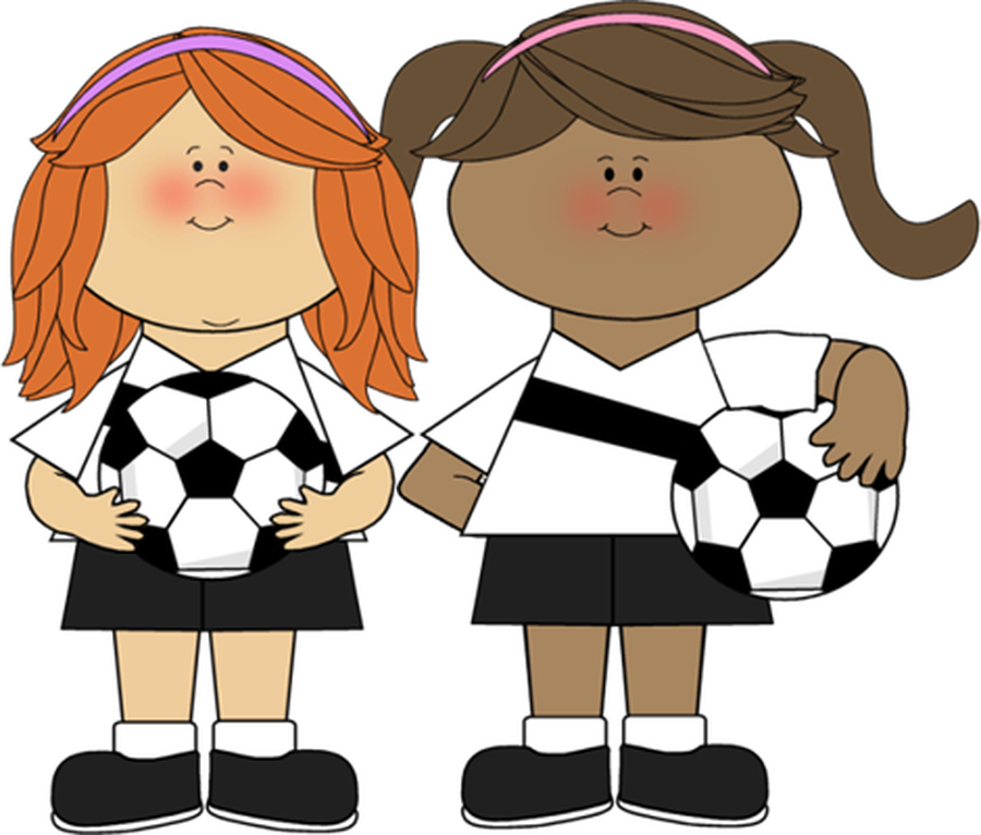 Free Picture Of A Hockey Puck, Download Free Clip Art, - Girls Playing Soccer Clip Art (900x766)