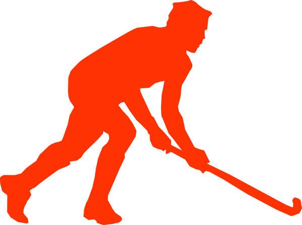 Hockey Clip Art At Clker Com Vector Clip Art Online - Field Hockey Evolution Throw Blanket (600x448)