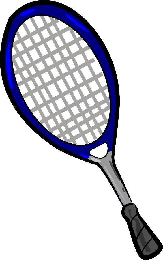 Tennis Clipart Image Tennis Racket And Tennis Ball - Tennis Racket & Ball Clip Art (565x901)