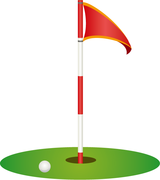 Golf Flag Golf Clipart Explore Pictures - Golf Flag Clip Art (561x631)