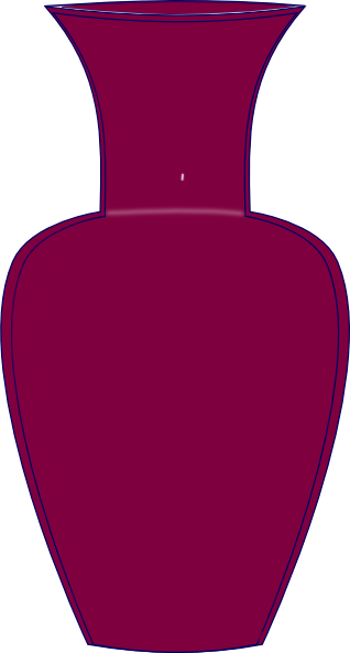 Purple Vase Clip Art At Clker Com Vector Clip Art Online - Clip Art Vase (343x640)