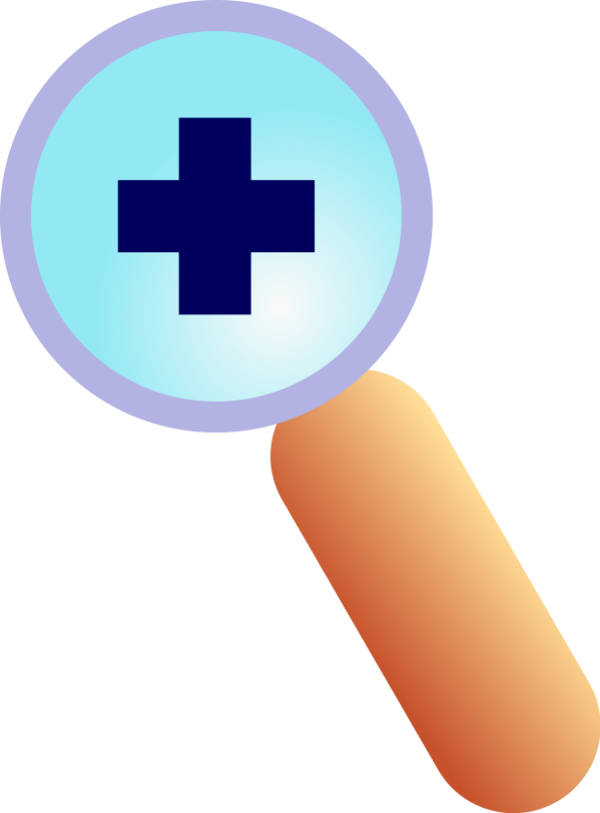 Magnifying Lens With A Plus Sign In The Middle Of The - Zoom Clipart (600x813)