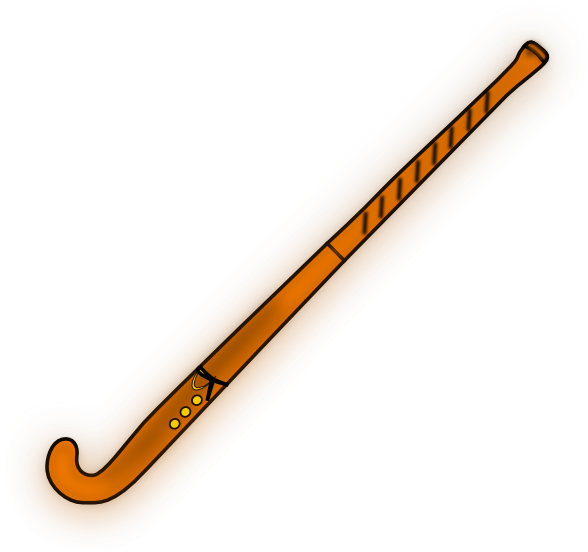 Mohawk Field Hockey Sticks Orange Clip Art At Clker - Pittsburgh Pirates Baseball Bat (600x566)