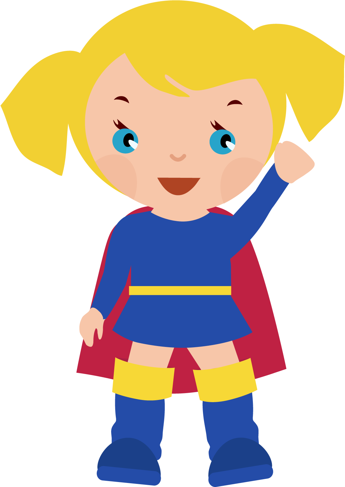 Supergirl Clipart - Superhero Girl Clip Art (1134x1588)