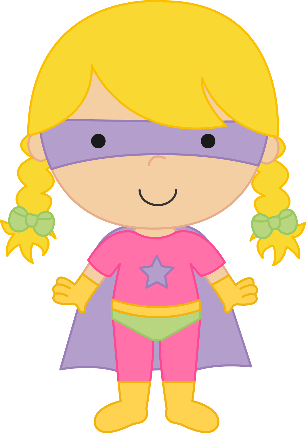 Super Girl Clipart Kid - Superhero Clip Art Girls (1064x1503)