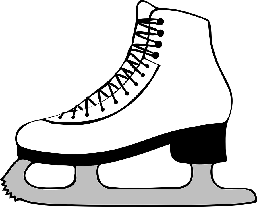 Ice Skating To Benefit Butte Creek School Butte Creek - Ice Skate Clip Art (895x720)