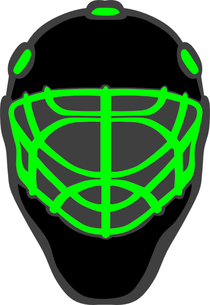 Hockey Goalie Mask Clipart (414x599)