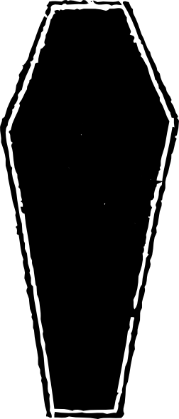 Coffin Blackout Clip Art At Clker - Coffin Clip Art (252x587)