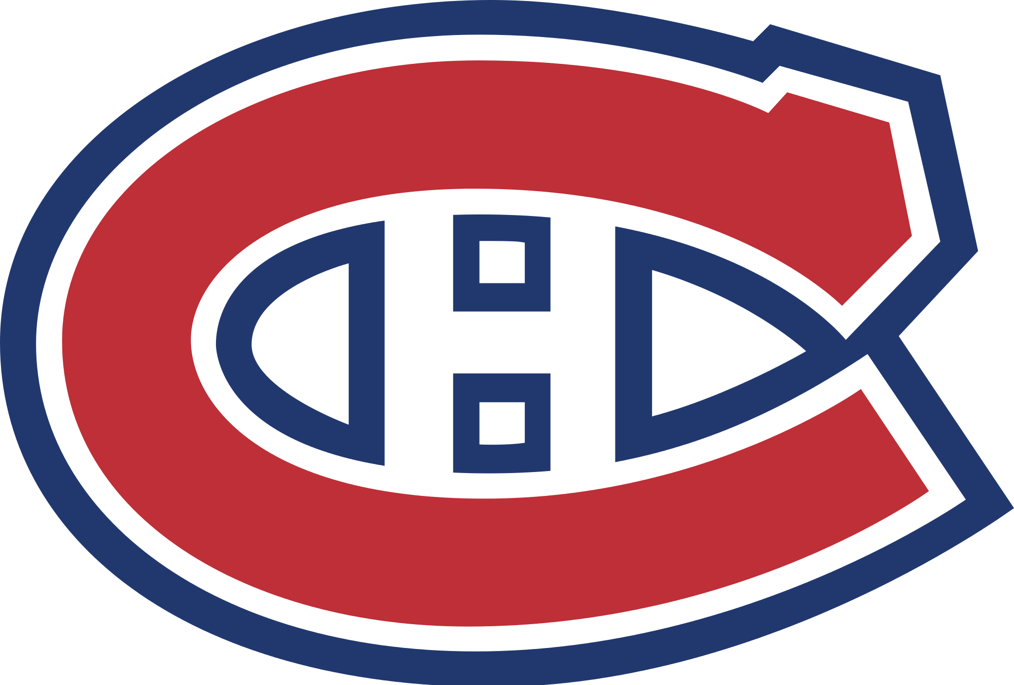 Logo Clipart Montreal Canadiens - Montreal Canadiens Logo (2000x1351)