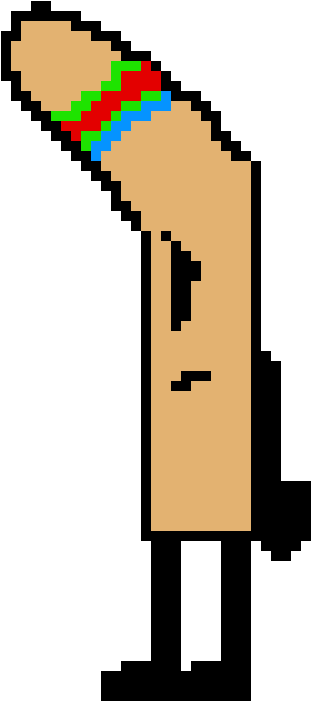 Hockey Stick By Art Tart Taffyness - Hockey Stick Pixel Art (340x710)