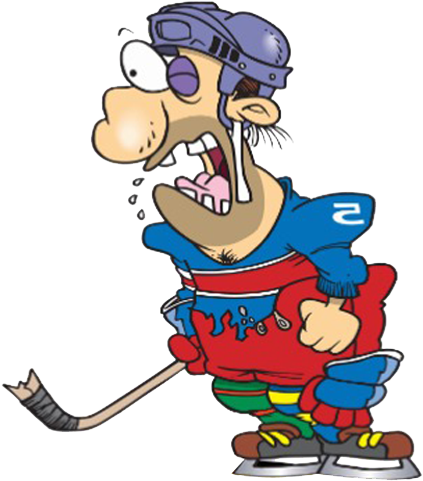 Hockey Player Cartoon - Welding Clip Art (512x512)
