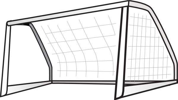 Soccer Goal Clipart (600x337)