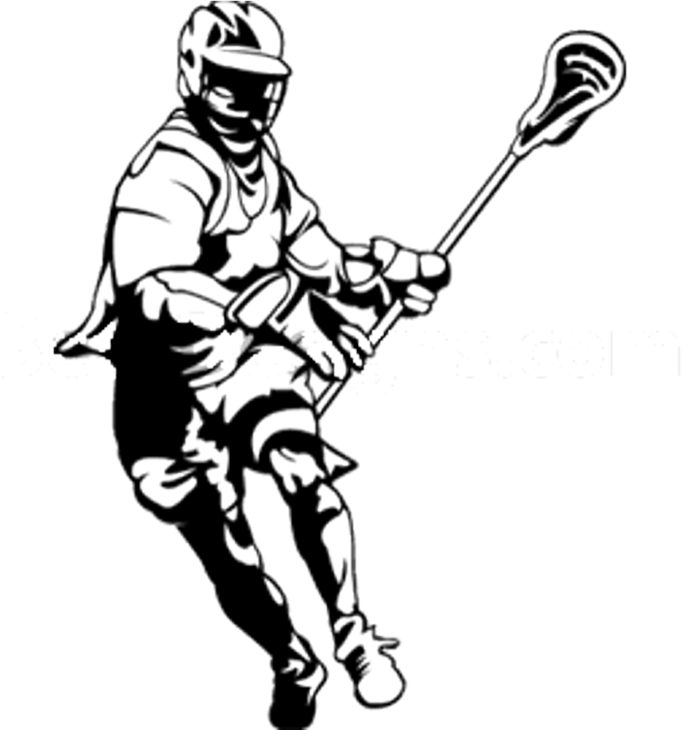 For New Players Â€“ Oshawa Minor Lacrosse Association - Lacrosse Player Clip Art (1024x1024)