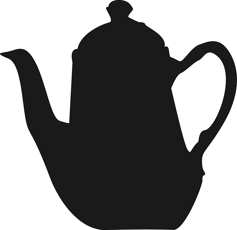 English Porcelain Teapot Clip Art - Bule De Cha Desenho (800x777)