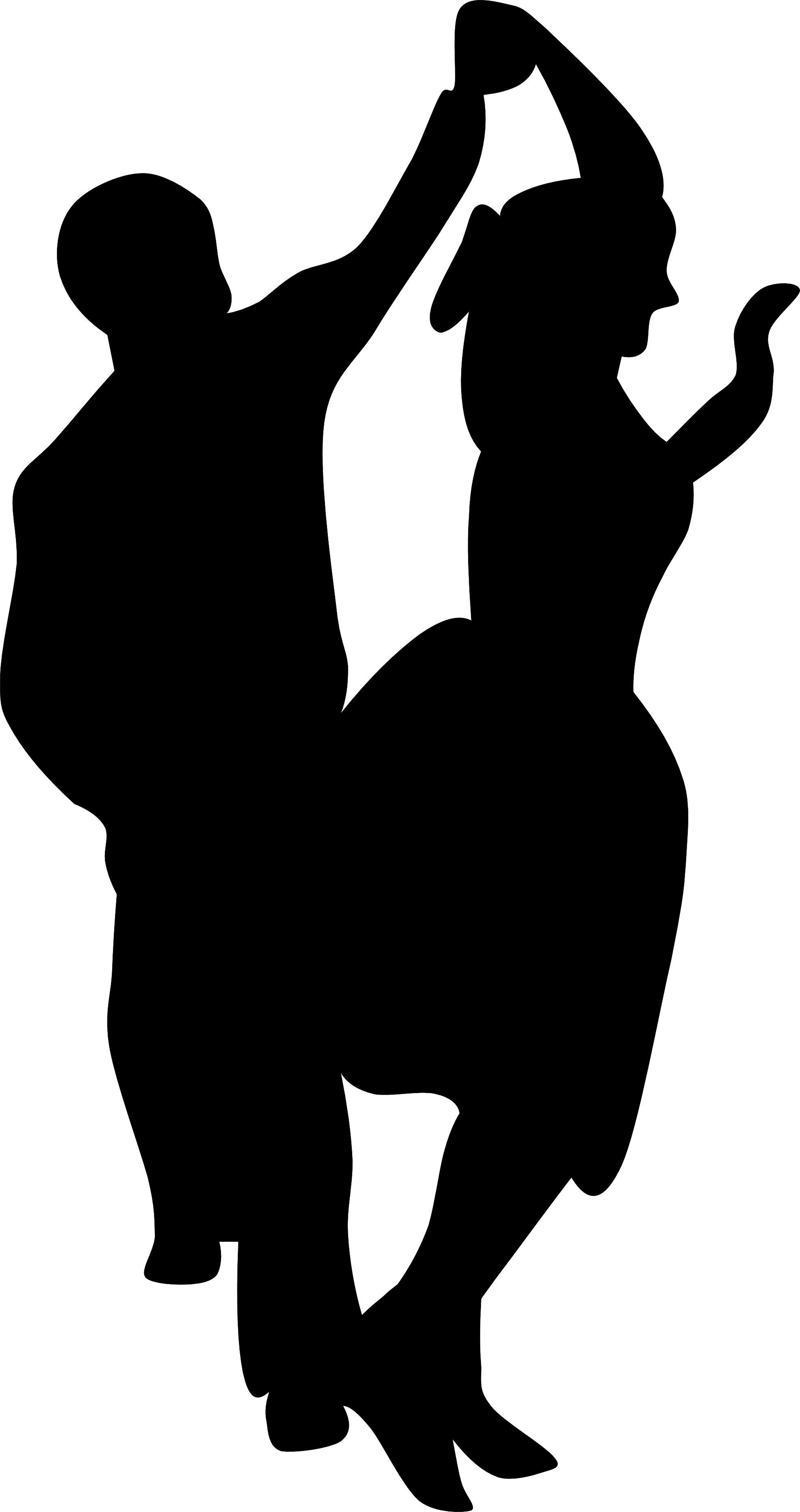 Dance Clipart Black And White Dromffb Top - Dancing Clipart Black And White (1969x3722)