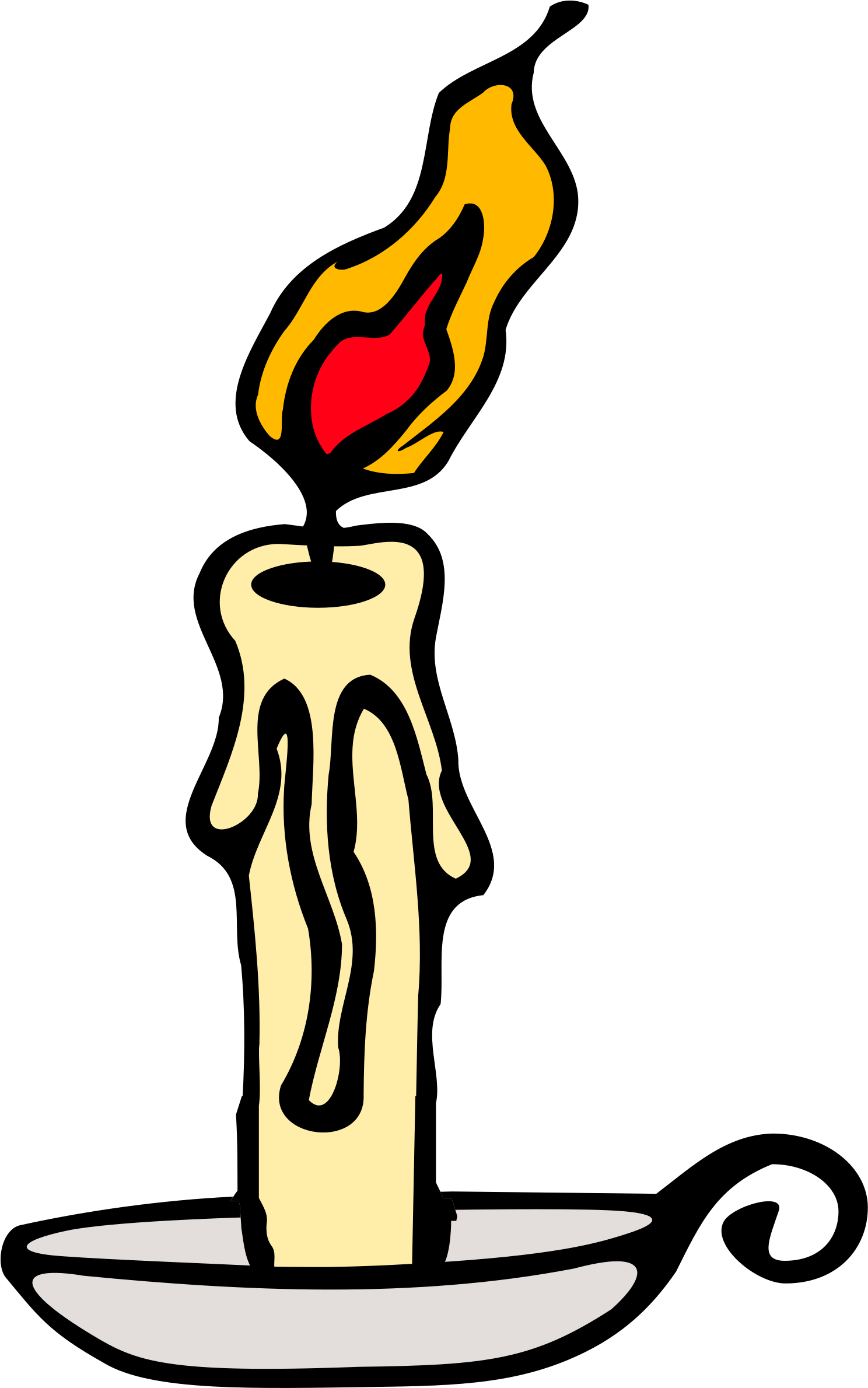 Big Image - Candle Burning Clip Art (1582x2400)
