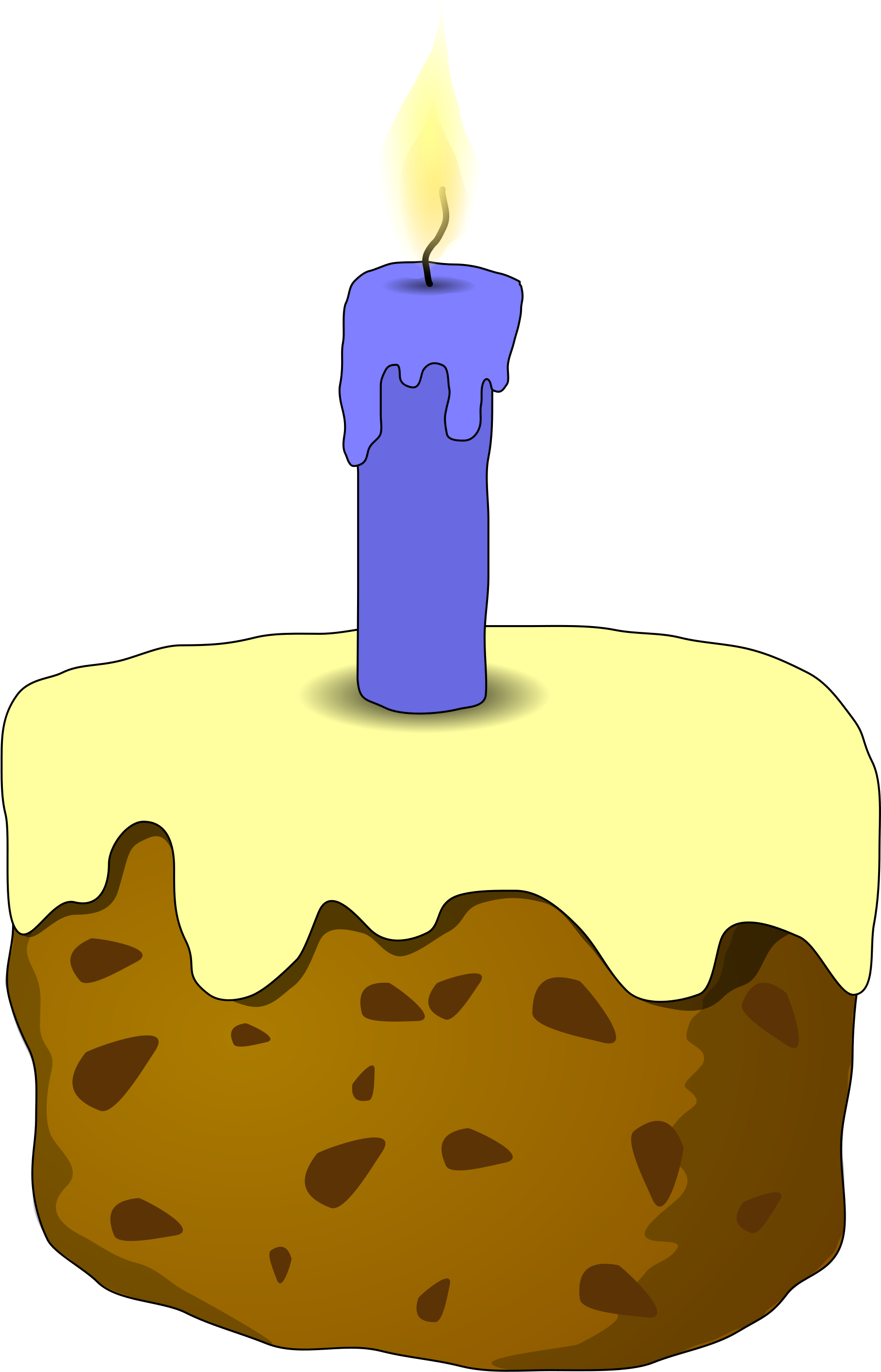 Cake And Candle - Cake With Candle (2000x3019)