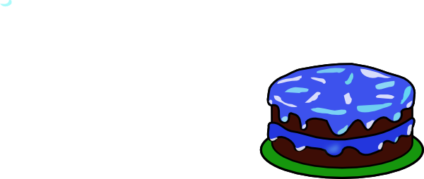 Birthday Cake Clip Art (600x254)