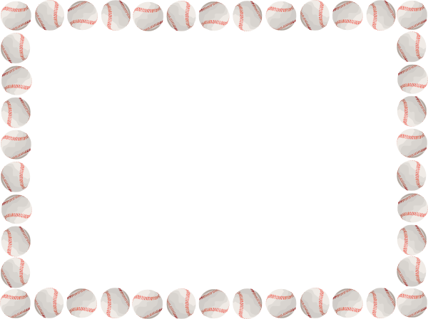 Baseball Border Transparent (600x448)