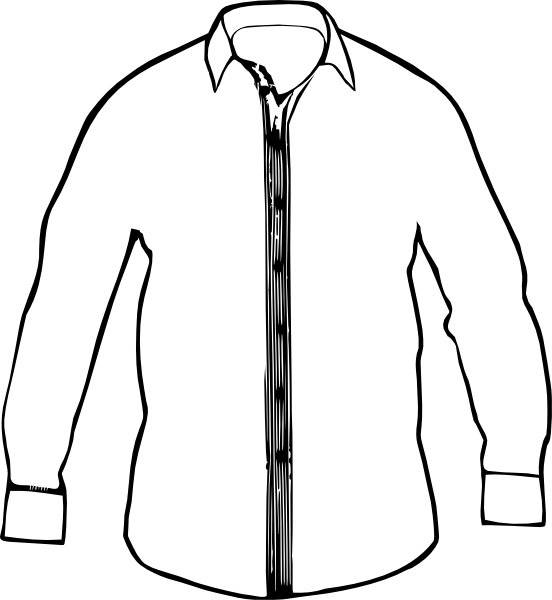 Related For Shirt Clipart - Shirt Black And White (2208x2400)
