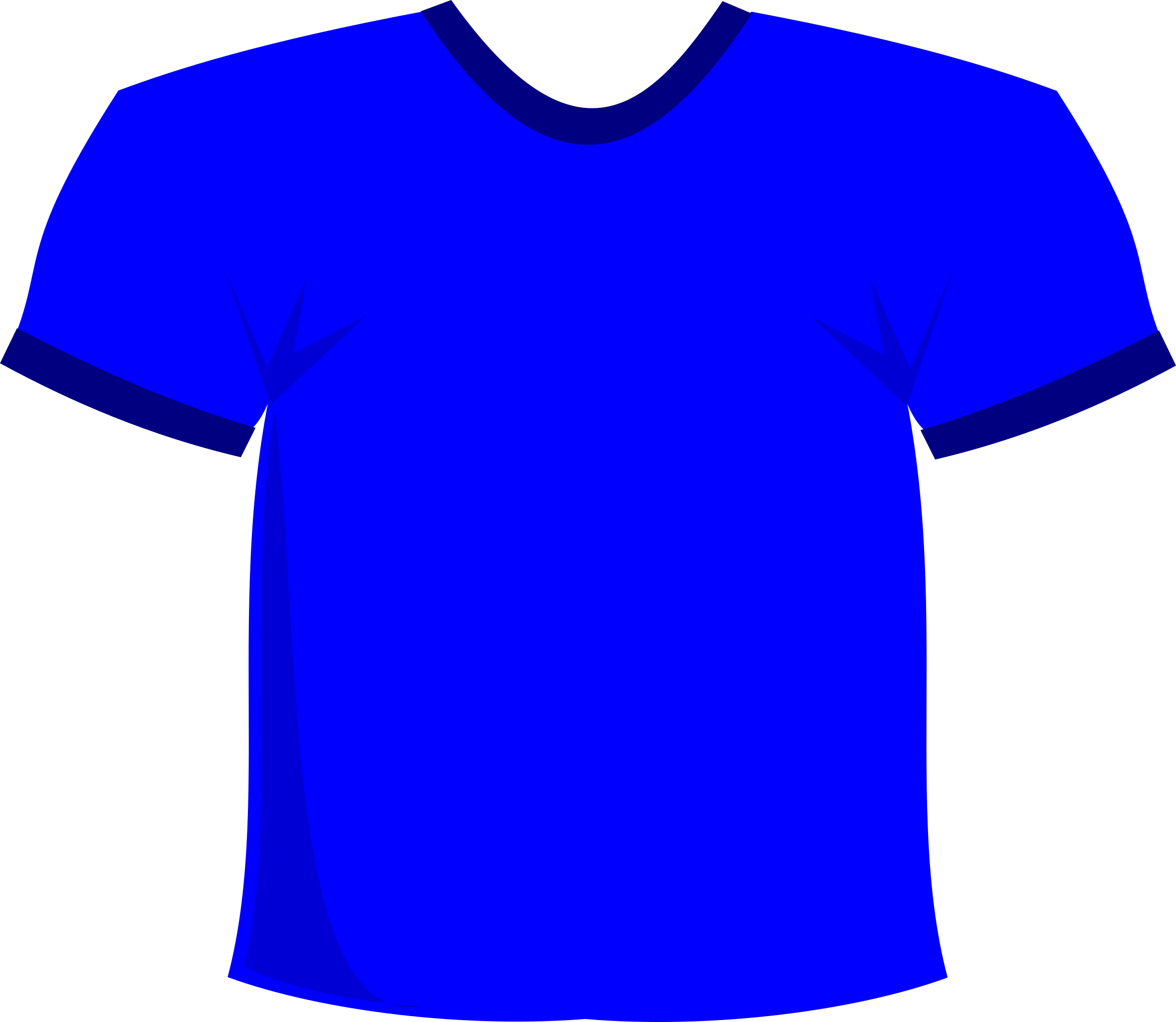 Short Sleeve Shirts Clipart - Blue Shirt Clipart (2400x2084)