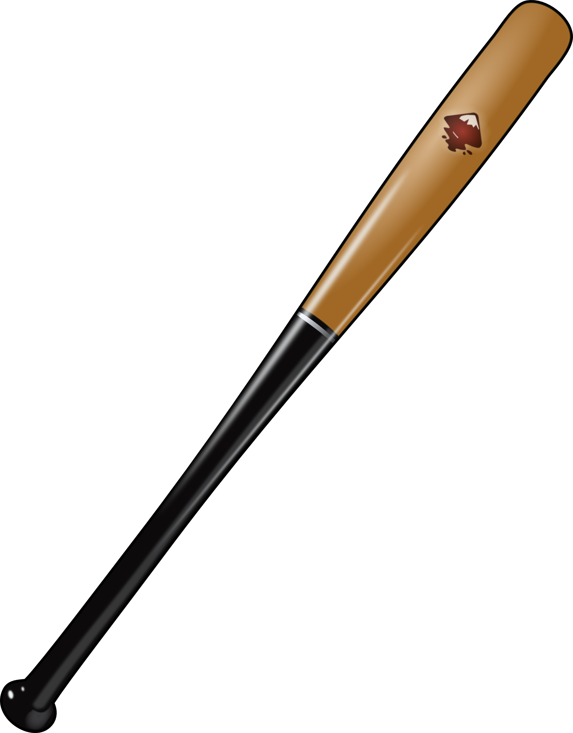 Vintage Baseball Bat Clipart - Berkley Lightning Rod Ring (2000x2558)
