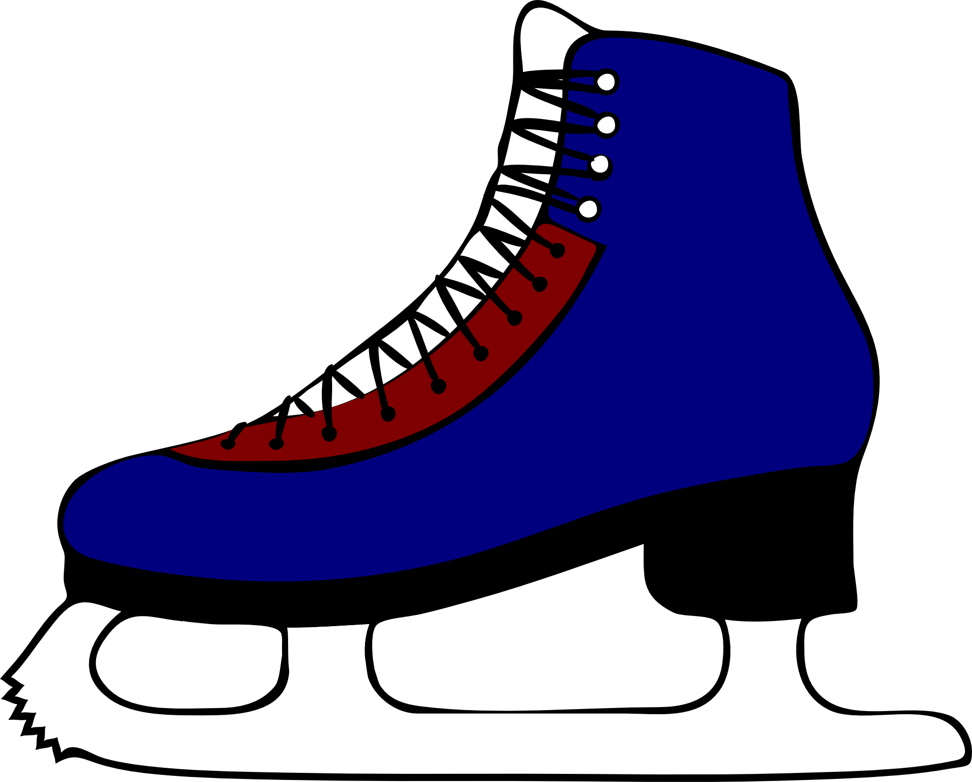Ice-skates, Ice Skating, Skates - Ice Skate Clipart.