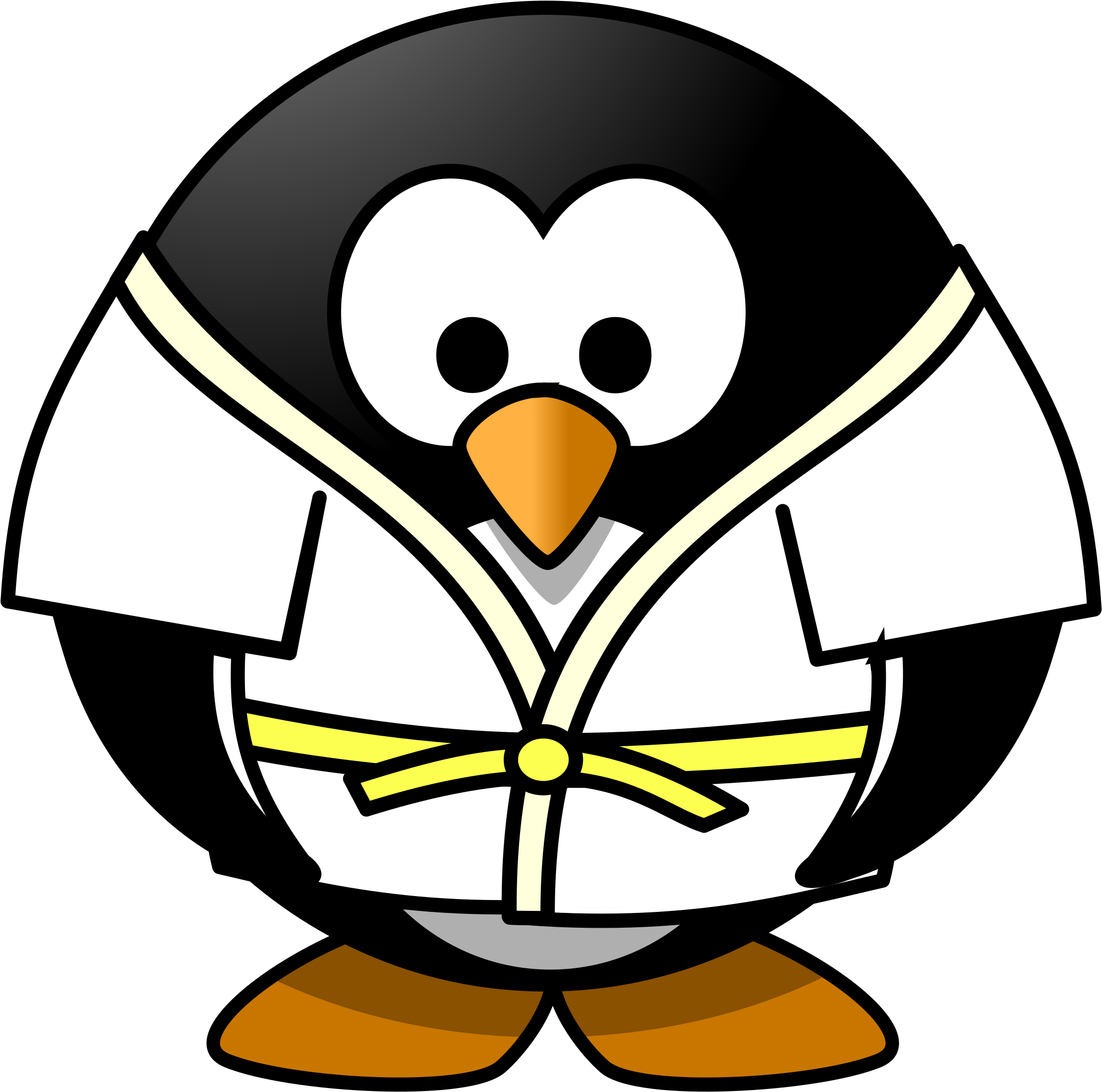 Clipart - Judo Penguin (2347x2400)