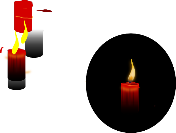 Candle Church Graphics Clip Art Clipart Clipart Image - Animated Clip Art Candle (600x452)