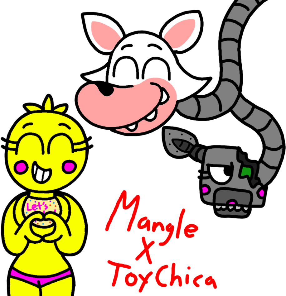 Mangle X Toy Chica By Kriztian-draws - Comics (1024x949)