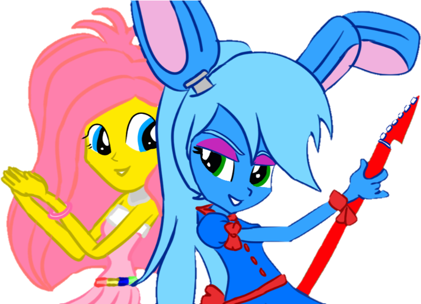 Fnaf2 Toy Bonnie And Toy Chica By U-lol360 - Bonnie And Toy Bonnie (1024x600)
