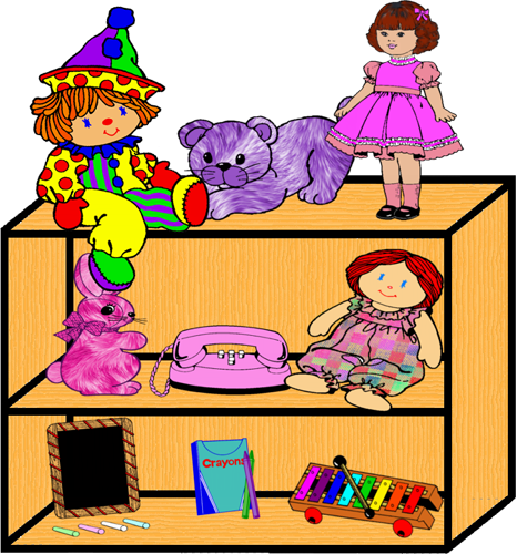 Toy Shelf 1 Png Clipart By Clipartcotttage On Deviantart - Toys On Shelf Clipart (466x500)