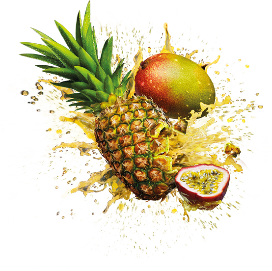 Orange Juice Muffin Pineapple Fruit - Pineapple Mango Passion Fruit (554x552)