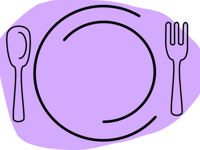 Dinner Plate Clipart Big Plate - Plate Clip Art (640x480)
