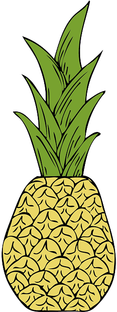 Pineapple, Fruit, Food, Tropical, Plant - 3drose Lsp 57288 2 Tropical Pineapple Fruits Yellow (320x640)