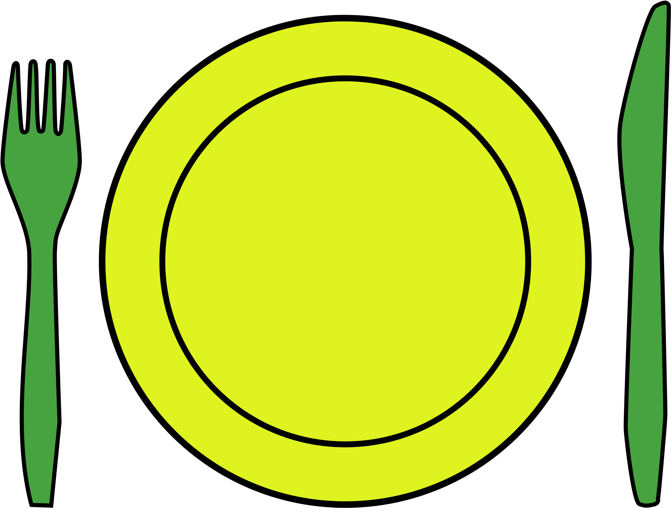 Clipart Dinner Place Setting - Romanian Ministry Of Education And Research (2400x1868)