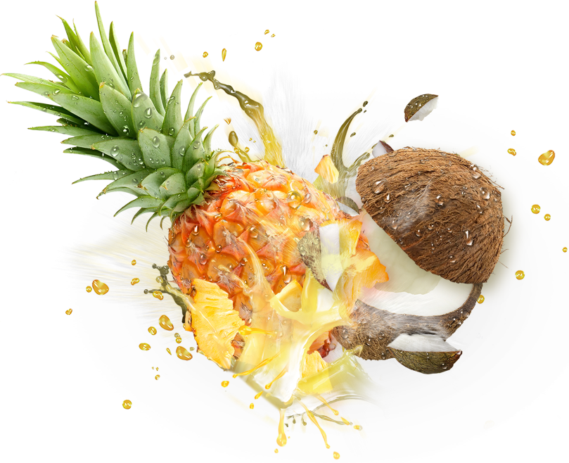 Pineapple Coconut - Pineapple Coconut Png (809x658)
